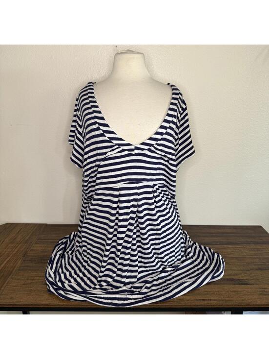 Dresses & Skirts - K. Jordan Navy and White Striped Plus Size 3X Dress